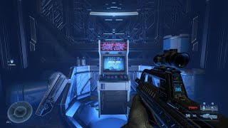 Halo Infinite Easter Egg  Outpost Tremonious Arcade Cabinet [upl. by Einaffets]