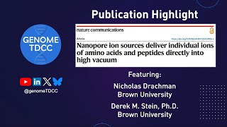 Nanopore ion sources deliver individual ions of amino acids and peptides directly into high vacuum [upl. by Georgette417]