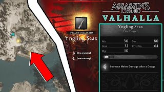 quotYngling Seaxquot Fine Dagger Location Guide  Assassins Creed Valhalla [upl. by Ivory594]