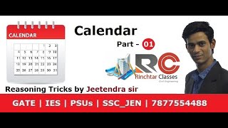 Reasoning tricks  everything about calendar Part  01 by Jeetendra sir [upl. by Yssor77]