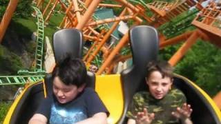 Pandemonium onride POV Six Flags New England [upl. by Kashden]