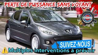 Perte de puissance sur Peugeot 207 diesel lintervention demandé par le client est impossible [upl. by Ancier]