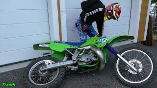 KX500 Boyesen Rad Valve Coldstart [upl. by Yelrebmyk]