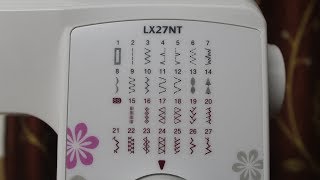 How to select stitches  Brother LX27NTGS 2700 sewing machines  27stitches [upl. by Aicinod48]