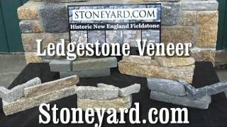 Ledgestone Natural Stone Veneer Overview  Stoneyardcom [upl. by Oicnerolf]