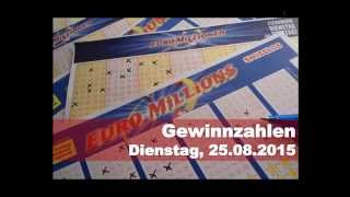 Euromillions  Gewinnzahlen Eurolotto vom Dienstag 25082015 [upl. by Airbmat258]