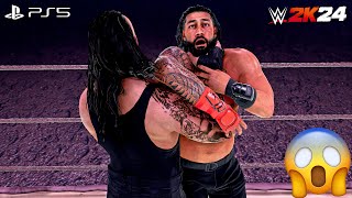 WWE 2K24  Roman Reigns vs The Undertaker  Casket Match  PS5™ 4K60 [upl. by Cleodal640]