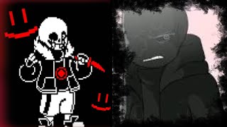 Killer Sans v2 Remake VS Nightmare Sans   Undertale Timeline Collapse [upl. by Oryaj]