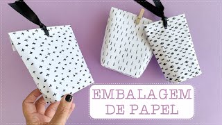 DIY  EMBALAGEM DE PAPEL  COMO FAZER  FAÇA VOCÊ MESMO [upl. by Truman]