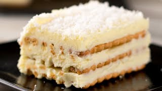 La più veloce torta senza forno un dessert davvero spettacolare  SaporitoTV [upl. by Candi]