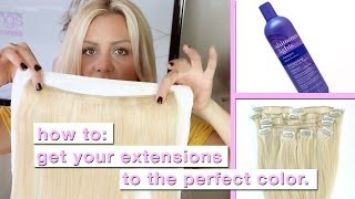 How to Tone Extensions to Match your Hair Perfectly [upl. by Are184]