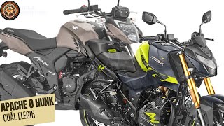 Hero Hunk 160 R 4V versus TVS Apache RTR 160 4 V [upl. by Irehj]