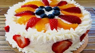 How to Make Rainbow Fruits Chiffon Cake 彩虹雜果雪芳蛋糕 [upl. by Ihpen307]