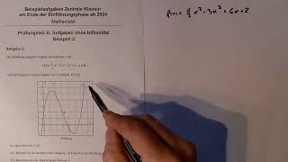 ZK Mathe NRW Beispielaufgaben ab 2024 Beispiel 3 Prüfungsteil A [upl. by Hux]