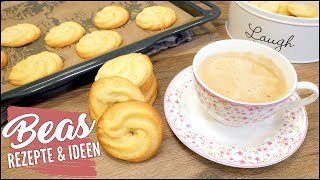 Butterringe backen  Das beste Kaffeegebäck Rezept  Kekse [upl. by Yrac]