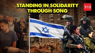 Israel War Viral Video Israelis Sing National Anthem From Balconies Despite Destruction amp Suffering [upl. by Adelaja]