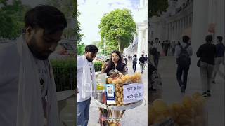 Gungi ke liye free panipuri trending viws youtubeshorts indianstreetfood viralshorts [upl. by Ynaffit]