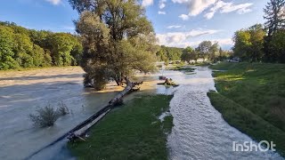 Isar Hochwasser 2024 München [upl. by Yenaled]