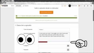 Tutorial como subir un audio a Ivoox [upl. by Ibbed]