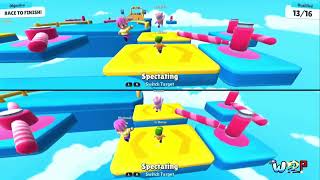 Wii2PLAY VS KoampBros STUMBLE GUYS again  SWITCHing Perspectives Splitscreen Shenanigans [upl. by Aihsekram169]