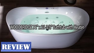 WOODBRIDGE ‎BJ400 Bathtub with Heater Review  Is It Worth It [upl. by Eycats]