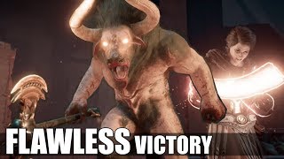 How To Beat Minotaur Boss Fight NO DAMAGE  Tell Ardos His Dad is Dead  Assassin’s Creed Odysse [upl. by Linskey]