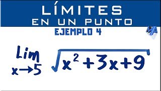 Limite de una función en un punto  Ejemplo 4 [upl. by Oletta223]