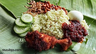 NASI LEMAK SPECIAL Petua masak nasi lemak extra sedap amp wangi Nasi Lemak Pandan Halba Coconut Rice [upl. by Bekha]