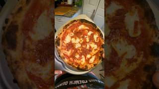 CHEESY SAUCY MEATY CONFETTI PEPPERONI PIZZA ON SOURDOUGH CRUST pizza asmr cooking food shorts [upl. by Henke]