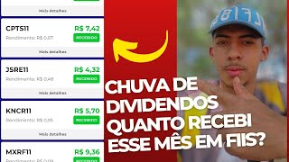 RECEBI O MAIOR DIVIDENDO EM FUNDOS IMOBILIÁRIOS [upl. by Mort]