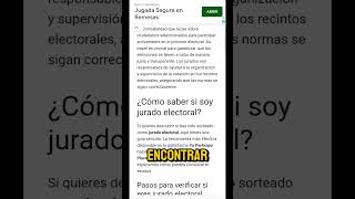 Cómo saber si soy Jurado Electoral bolivia [upl. by Enaht]