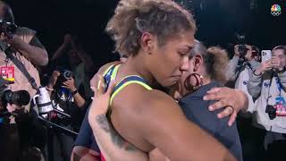 US Olympic Wrestling Trials Kennedy Blades qualifies for Paris Olympics  womens freestyle 76kg [upl. by Naugal]