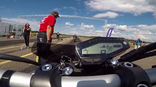 Yamaha MT09 VS Yamaha R1 Malmi Street Drags 2018 [upl. by Stefano509]