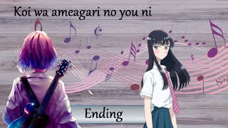 Koi wa ameagari no you ni Ending Fingerstyle [upl. by Rudyard360]