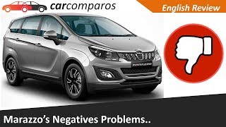 Mahindra Marazzo Negatives Problems Issues Disadvantages Review [upl. by Sherrer273]