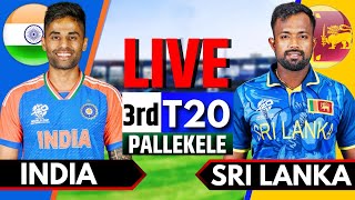 India vs Sri Lanka 3rd T20  Live Cricket Match Today  IND vs SL Live Match Today  2nd Innings [upl. by Aznarepse]