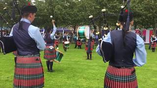 Field Marshal Montgomery Pipe Band WPBC2017 Qualifying Final Tuning [upl. by Leanora]