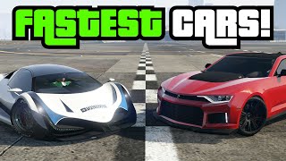 GTA 5  Top 10 FASTEST CARS For Top Speed In 2024 [upl. by Ayekehs]