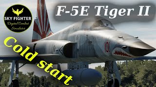 Tuto DCS  F5E Tiger II Cold Start [upl. by Atikram]