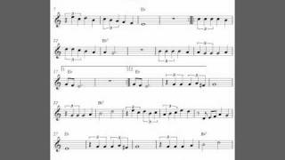 La Paloma free alto saxophone sheet music score [upl. by Ynhoj]