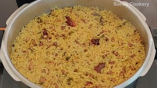 Easy Lunch Box Recipe  How To Make Tasty Cowpeas Rice [upl. by Ariik715]