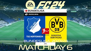 FC 24 Hoffenheim vs Borussia Dortmund  Bundesliga 202324  PS4 Full Match earlyaccess [upl. by Sinnek]