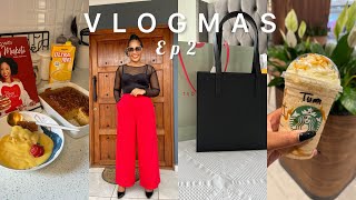 VLOGMAS EP2 Spend few days with me  Baking Malva Pudding  Bought my fav Ted baker bag [upl. by Monica]