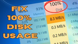 How to Fix 100 DISK Usage in Windows 10 [upl. by Delcine518]