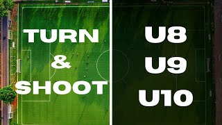 Turn amp Shoot Drill For FootballSoccer  U8 U9 U10 [upl. by Roderica960]