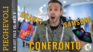 SMARTPHONE PIEGHEVOLI ho confrontato GALAXY FOLD e HUAWEI MATE X [upl. by Ana834]