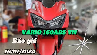 Báo giá Vario VN 160ABS màu Đỏ đặc biệt 160124 tại CH Mai Duyên Khải Phạm vario160 vario160abs [upl. by Harbird35]