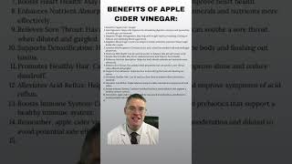 benefits of apple cider vinegar [upl. by Edak625]