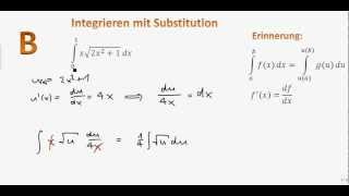 65 B Integration mit Substitution [upl. by Eydie]