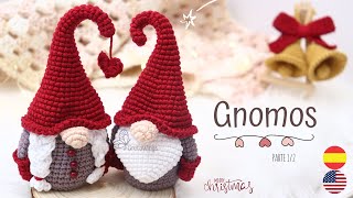 GNOMOS NAVIDAD AMIGURUMIS TEJIDO A CROCHET Parte 12  Tutorial Sub 🇺🇸🇪🇸 GretaWings [upl. by Theola]